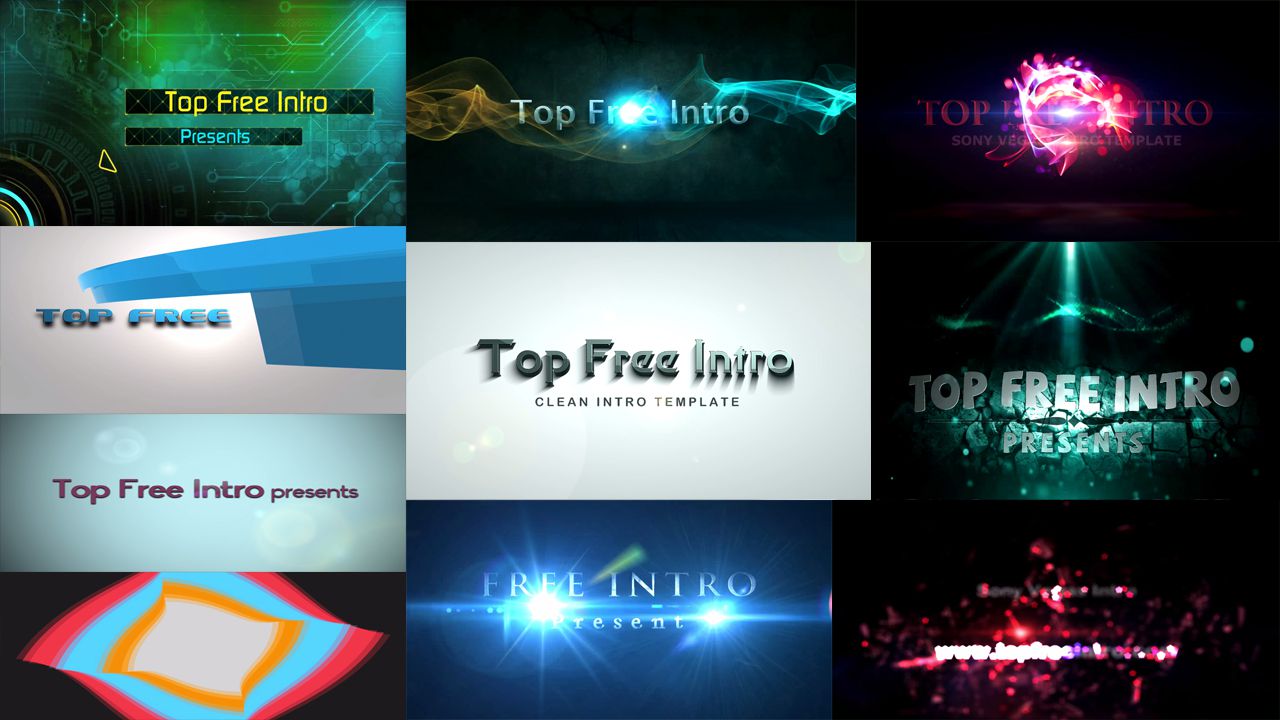 sony vegas pro 3d intro templates free download